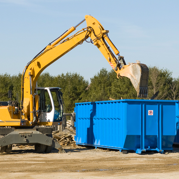 can i choose the location where the residential dumpster will be placed in Copake Hamlet NY